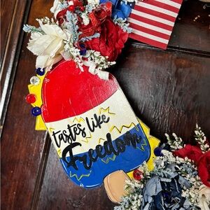 Hand crafted 4th of July wreath